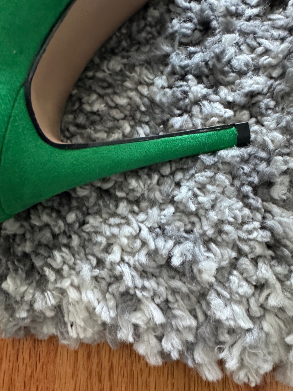 MICHAEL Michael Shannon Green Suede Pointed Toe Pumps - Picture 6 of 7